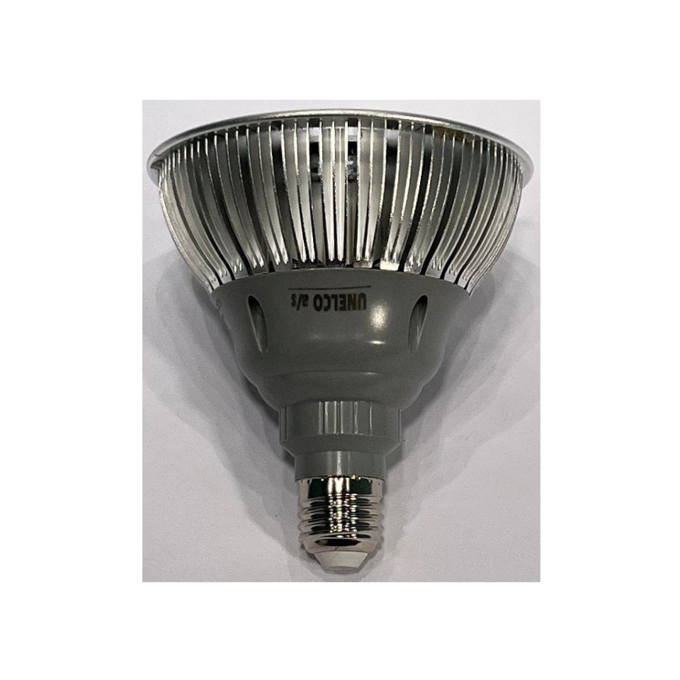 Unelco LED PAR38 18W 830 40° Sølv E27