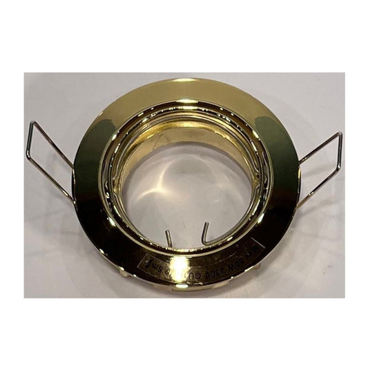 Flash Light Downlight GU10 Ø83mm 230V Kipbar Messing
