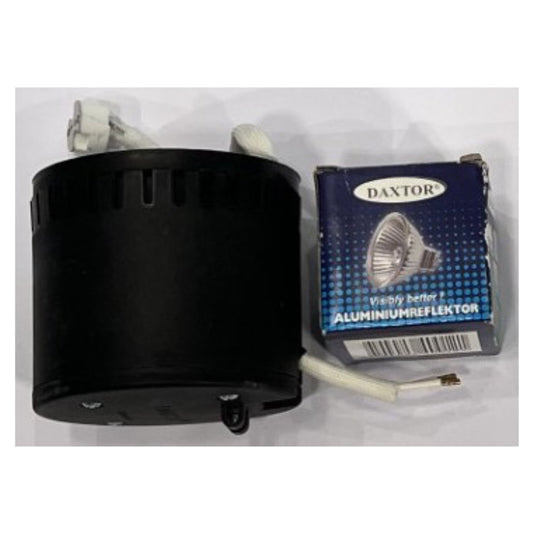 Daxtor Bagdåse til Downlight Easy Up MR16 GU5.3 12V Sort