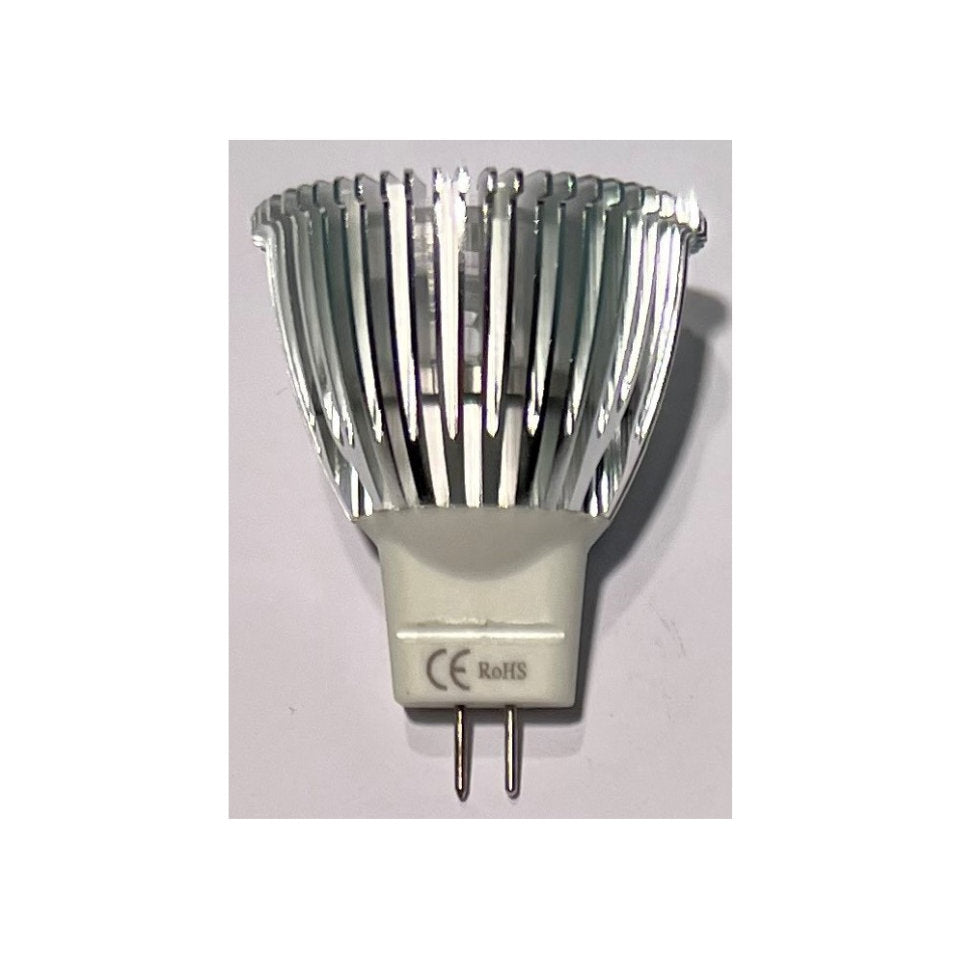 Sunflux LED MR11 3W 827 45° Sølv GU4