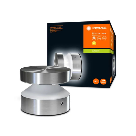 Ledvance LED Væglampe Endura Style Cylinder 6W 830 360lm Stål IP44