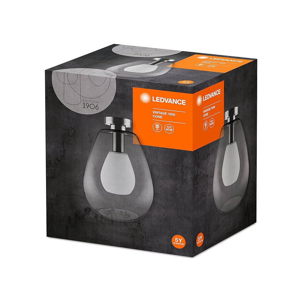 Ledvance Loftlampe Cone 26cm Smoke E27