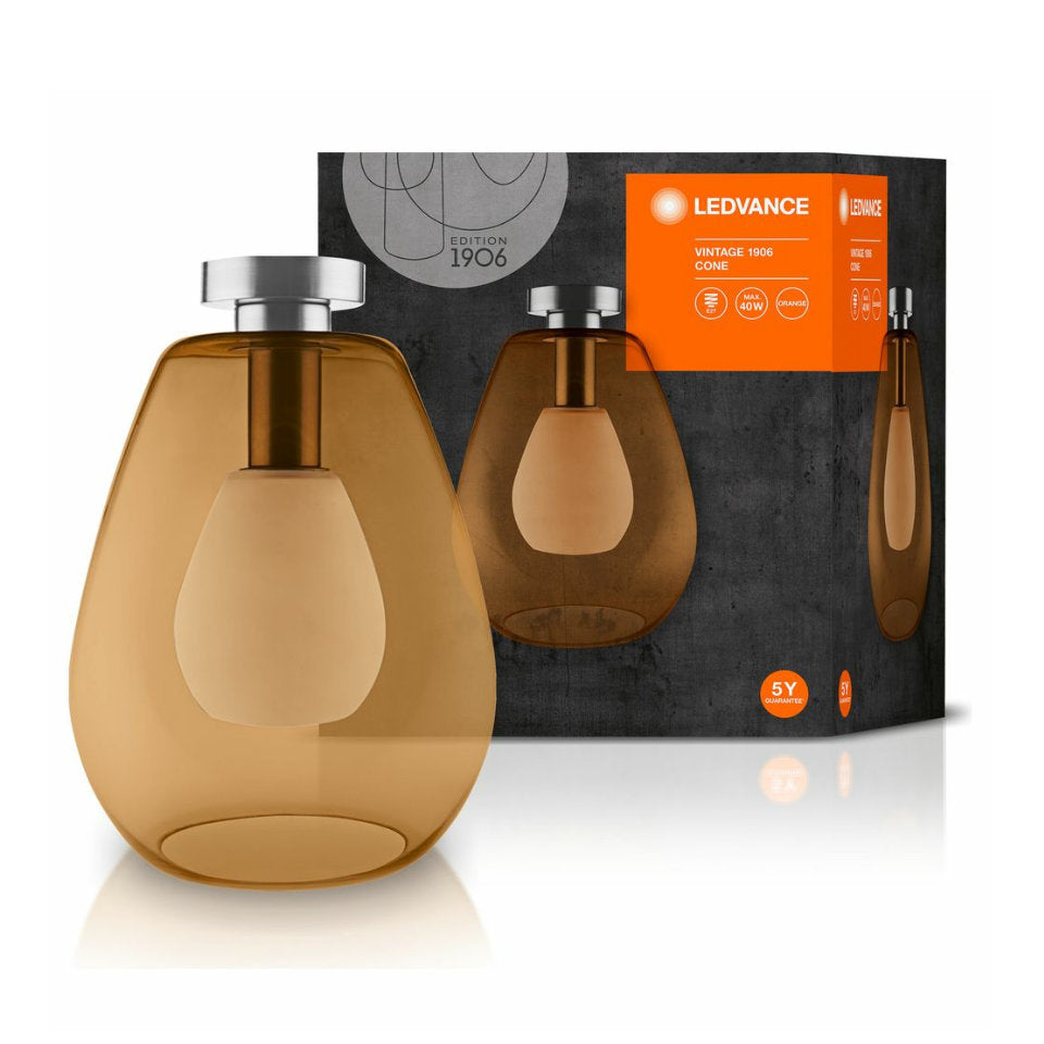 Ledvance Loftlampe Cone 26cm Orange E27
