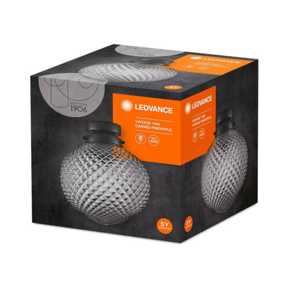 Ledvance Loftlampe Pineapple Ø25cm Smoke E27