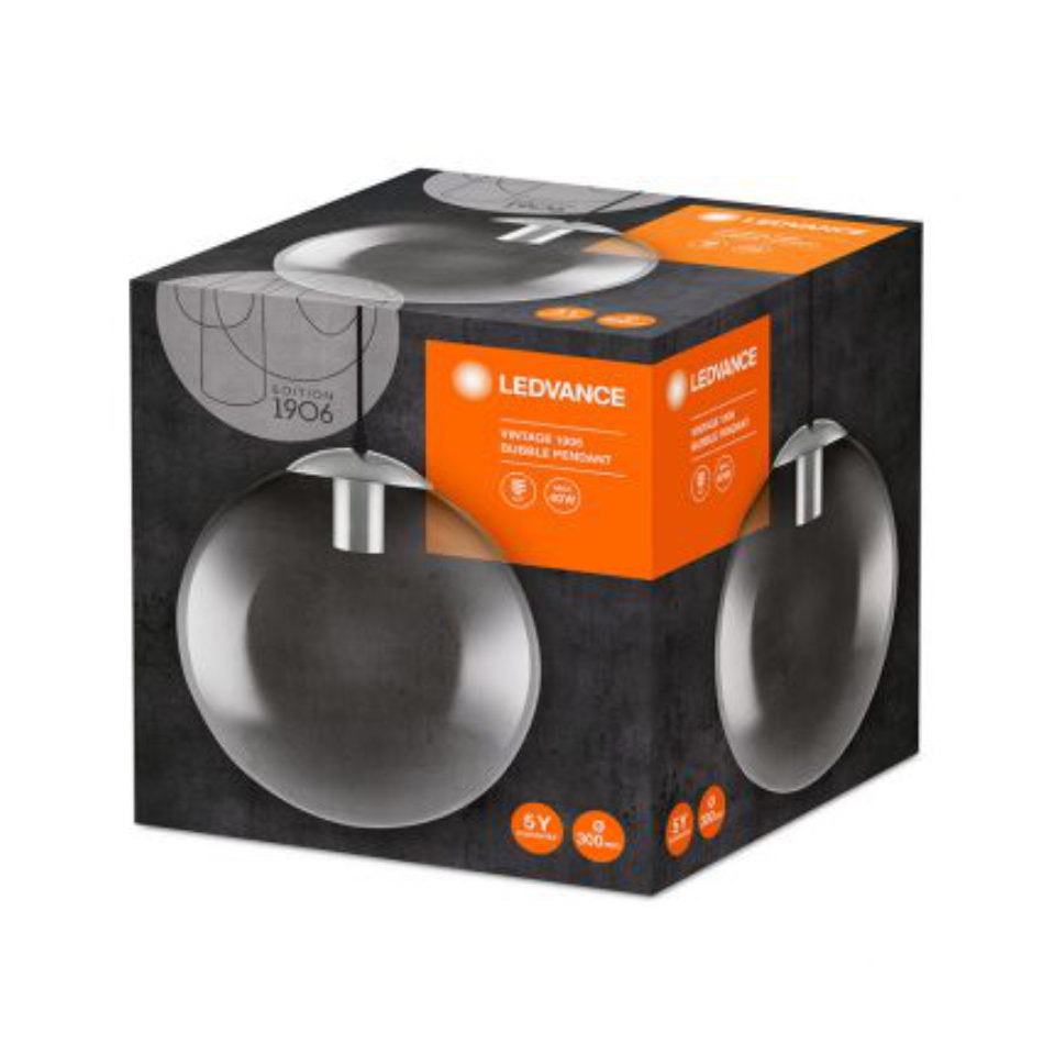Ledvance Loftlampe Bubble Pendant Ø30cm. Smoke-Grey E27