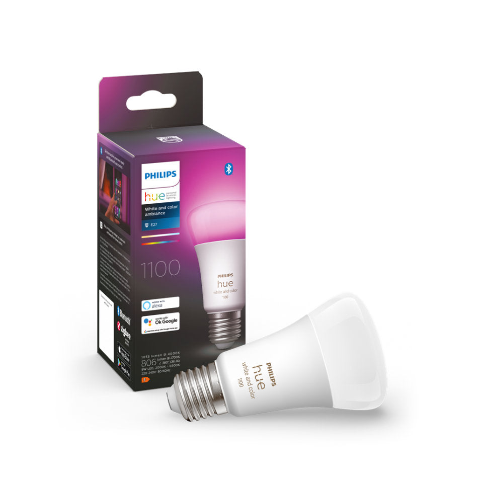 Philips Hue LED Standardpære 9W White And Color Ambiance