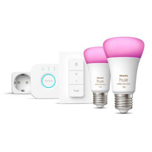 Philips Hue White and Color Ambiance Startsæt 2x E27-Pærer