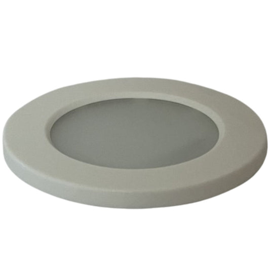 Afdækningsring til Downlight Ø70mm m/glas Hvid
