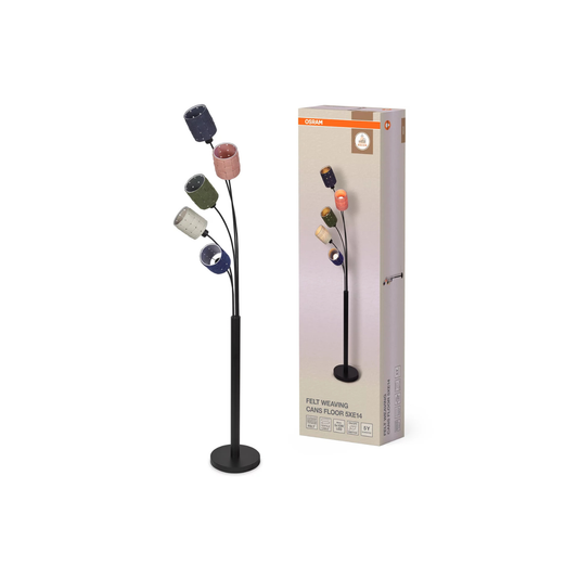 Ledvance Standerlampe 1,73m 5xE27 Multifarvet