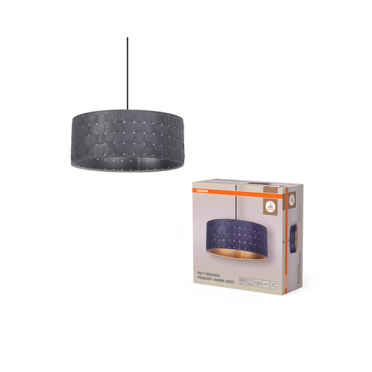 Ledvance Loftlampe Pendel 48cm 3XE27 Mørkegrå