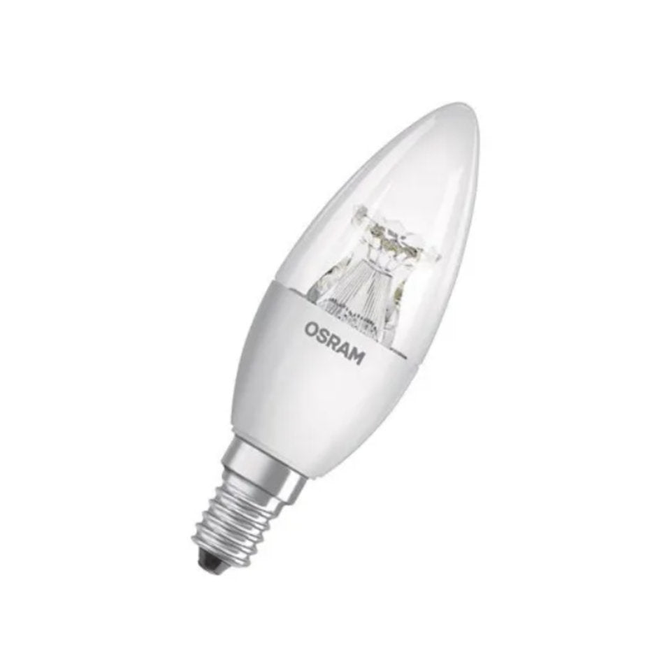 Osram LED Kertepære 6W(40W) 827 470lm Dim Klar E14
