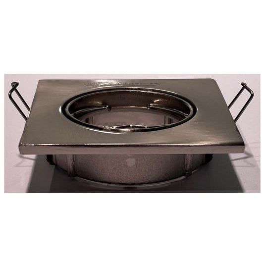 Daxtor Downlight MR16 GU5.3 Ø50mm 12V Børstet Stål 2-Pak