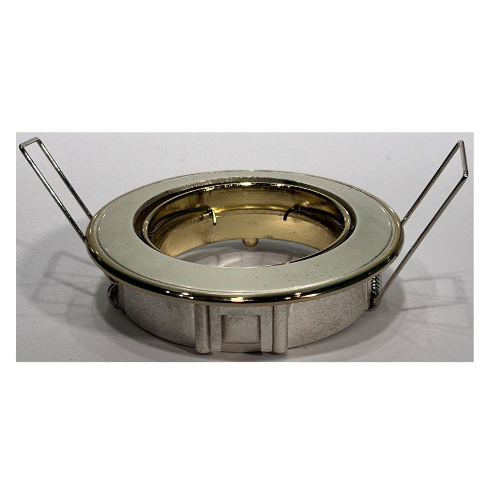 Downlight MR16 GU5.3 Ø50mm 12V Messing/Hvid