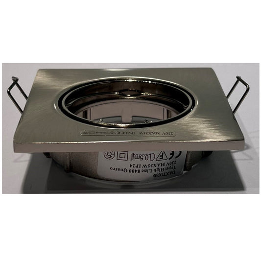 Daxtor Downlight GU10 Ø50mm 230V Kipbar Børstet Stål