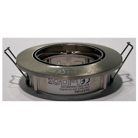 Daxtor Downlight GU10 Ø50mm 230V Børstet Stål