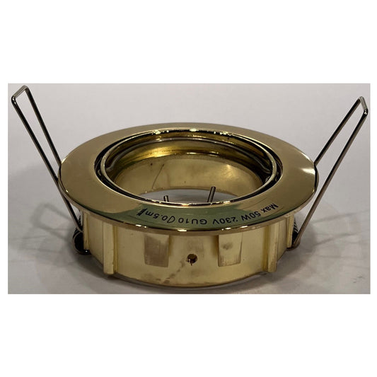 Flash Light Downlight GU10 Ø83mm 230V Kipbar Messing