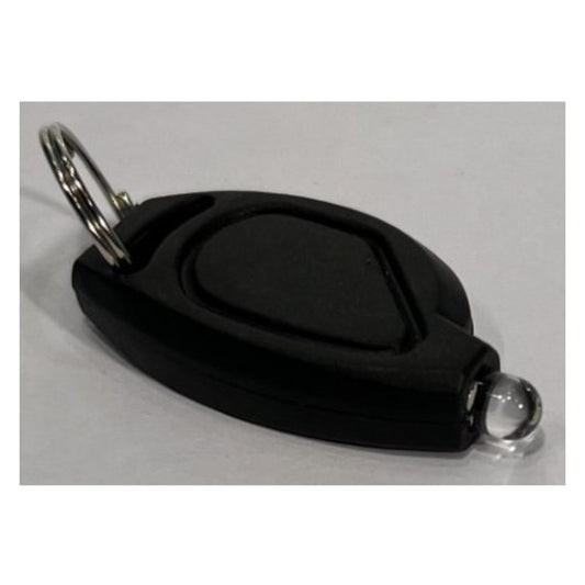LED Lommelygte Nøglering 4cm Sort