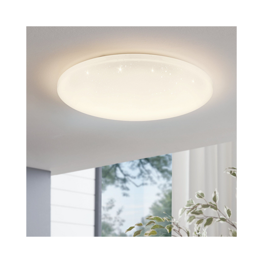 EGLO LED Loftlampe 15,6W 840 1900lm Ø31cm Hvid/Krystal