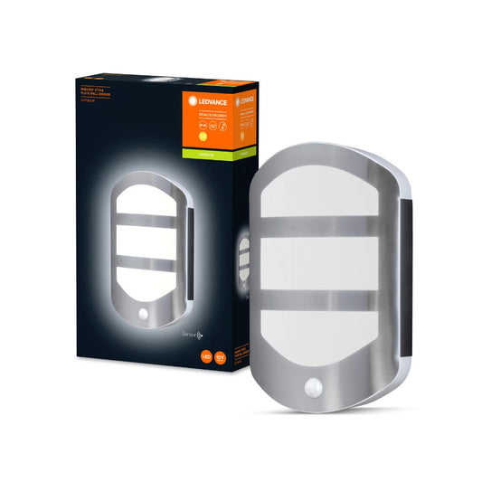 Ledvance LED Væglampe Style Plate 12,5W 830 650lm Sensor Stål IP44