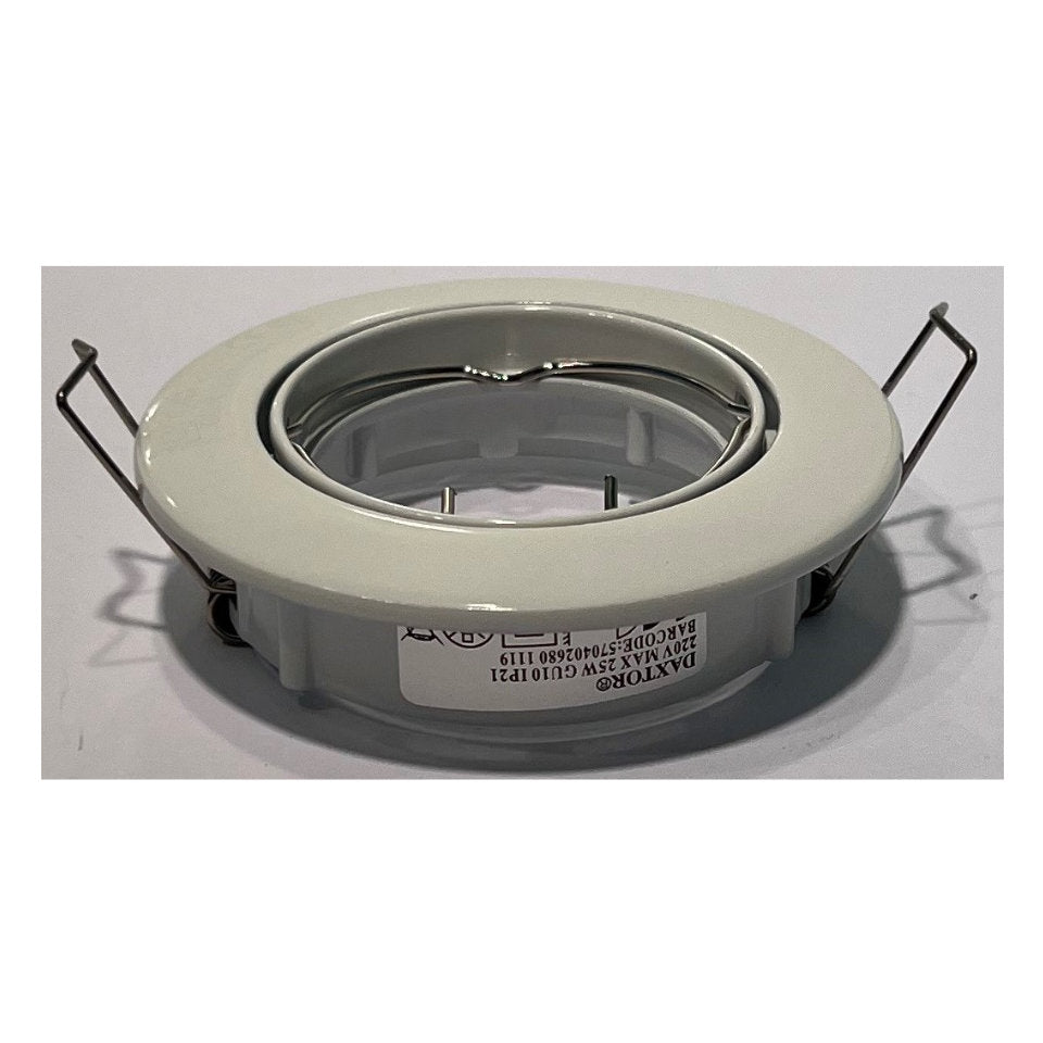 Daxtor Downlight GU10 Ø50mm 220V Hvid