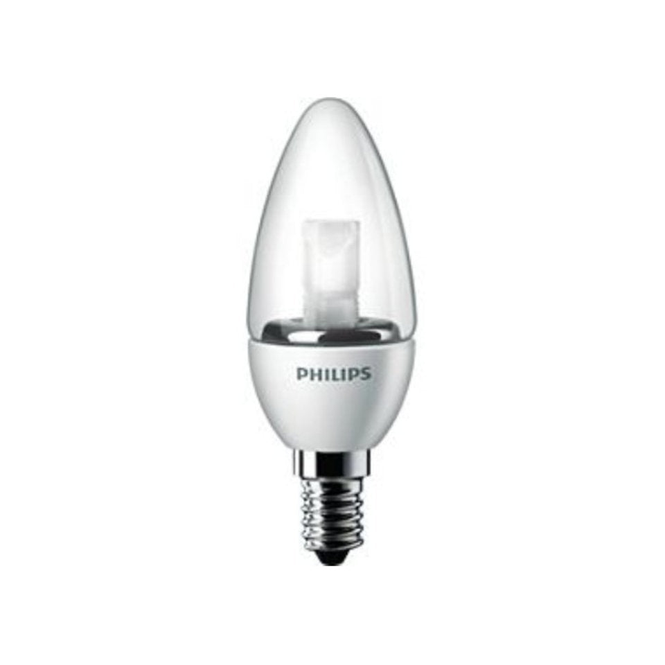 Philips LED Kertepære 3W 827 250lm Dim Klar E14