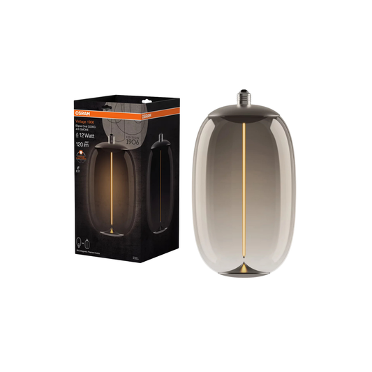 Osram LED Ellipsepære 4W(12W) 818 120lm Smoke Ø200 E27