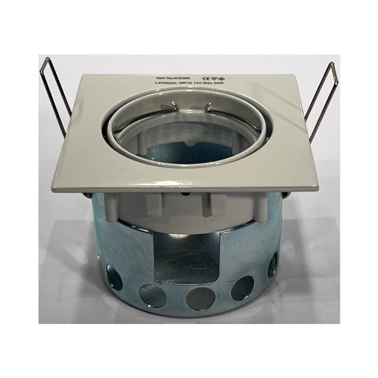 Unelco Downlight MR16 GU5.3 50mm 12V m/Bagdåse Kipbar Hvid