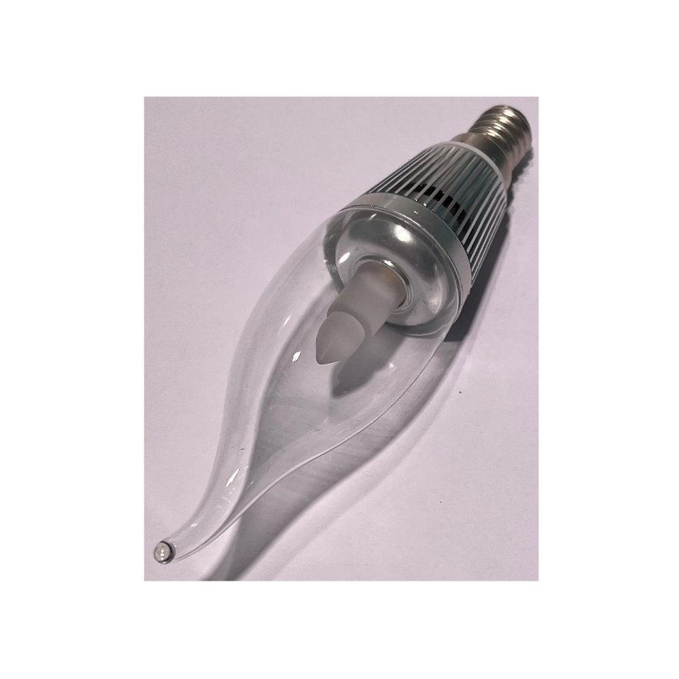 LED Kertepære 3W Klar Vindstød E14