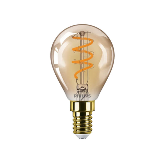 Philips LED Kronepære 2,6W(15W) 818 136lm Dim Gold E14