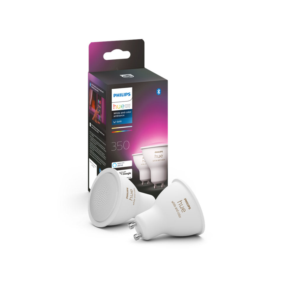 Philips Hue LED GU10 4,3W(35W) White And Color Ambiance 2-Pak