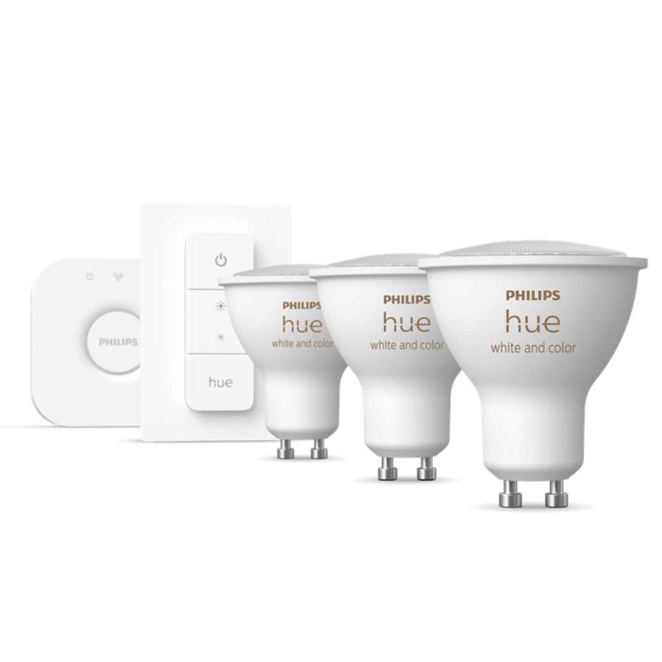 Philips Hue White and Color Ambiance Startsæt 3x GU10-Pærer