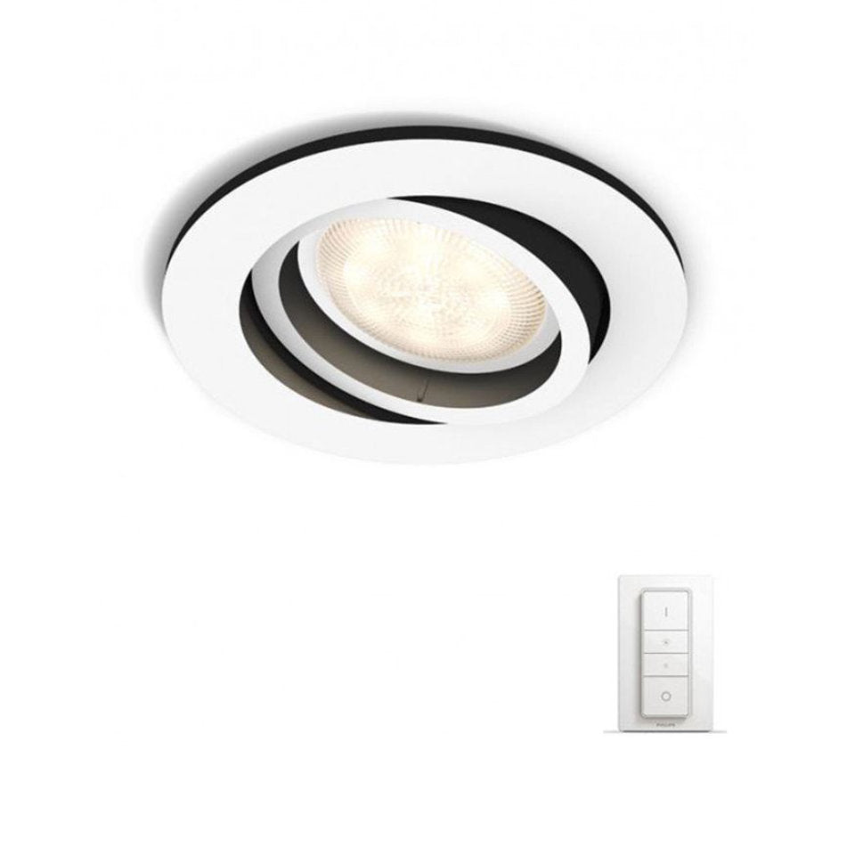 Philips Hue LED Downlight Milliskin White Ambiance Hvid