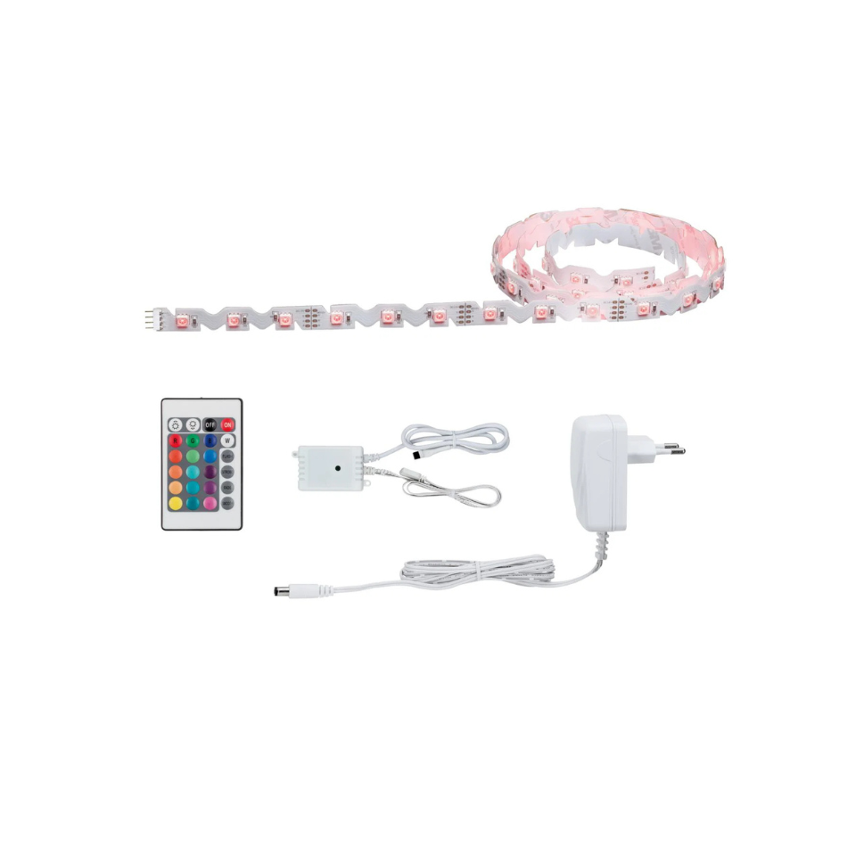Paulmann LED Bånd FlexLED 3D Lysbånd RGBW Basissæt 11W RGBW Dim 1,5m Hvid