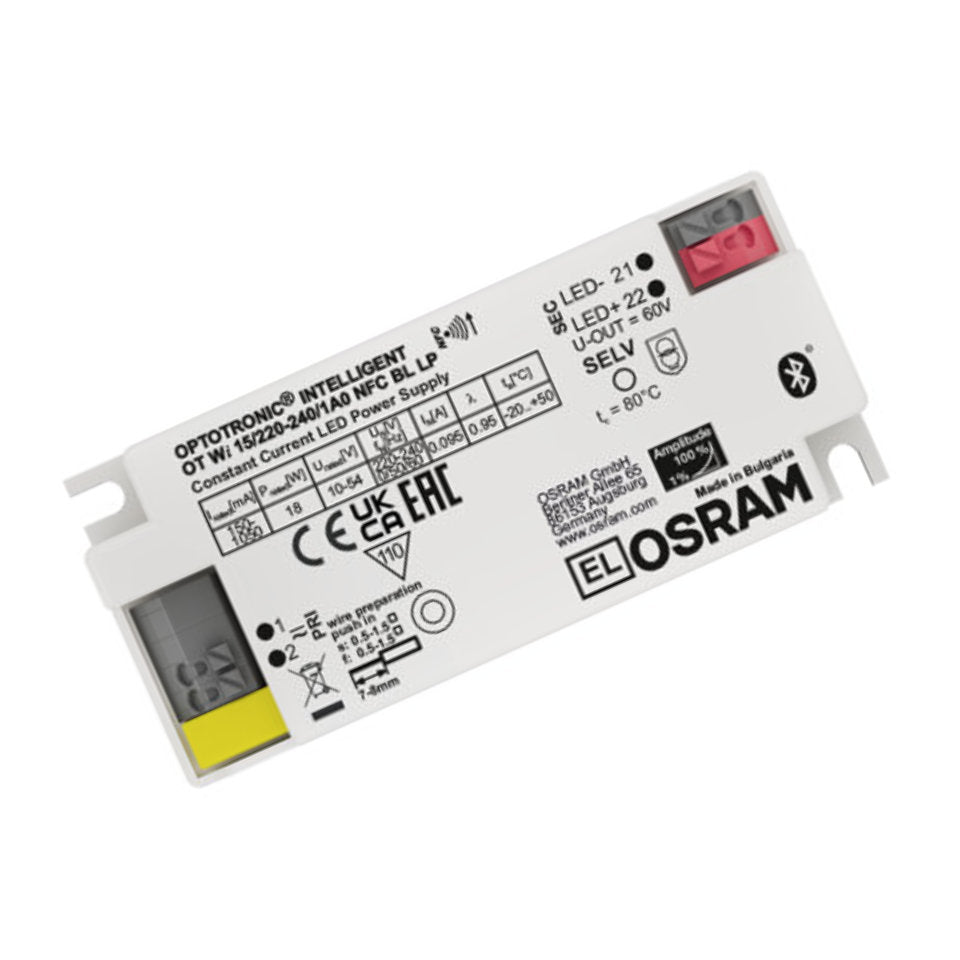 Osram LED Driver 0-15W 10-54VDC 150-1050mA Dim Silvair NFC