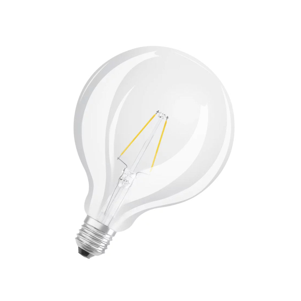 Osram LED Globepære 2,5W(25W) 827 250lm Klar Ø125 E27