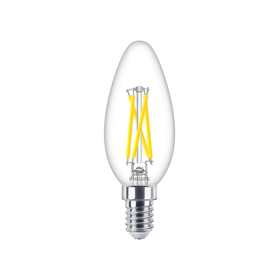 Philips LED Kertepære 2,5W(25W) 922-927 340lm Klar Dim E14