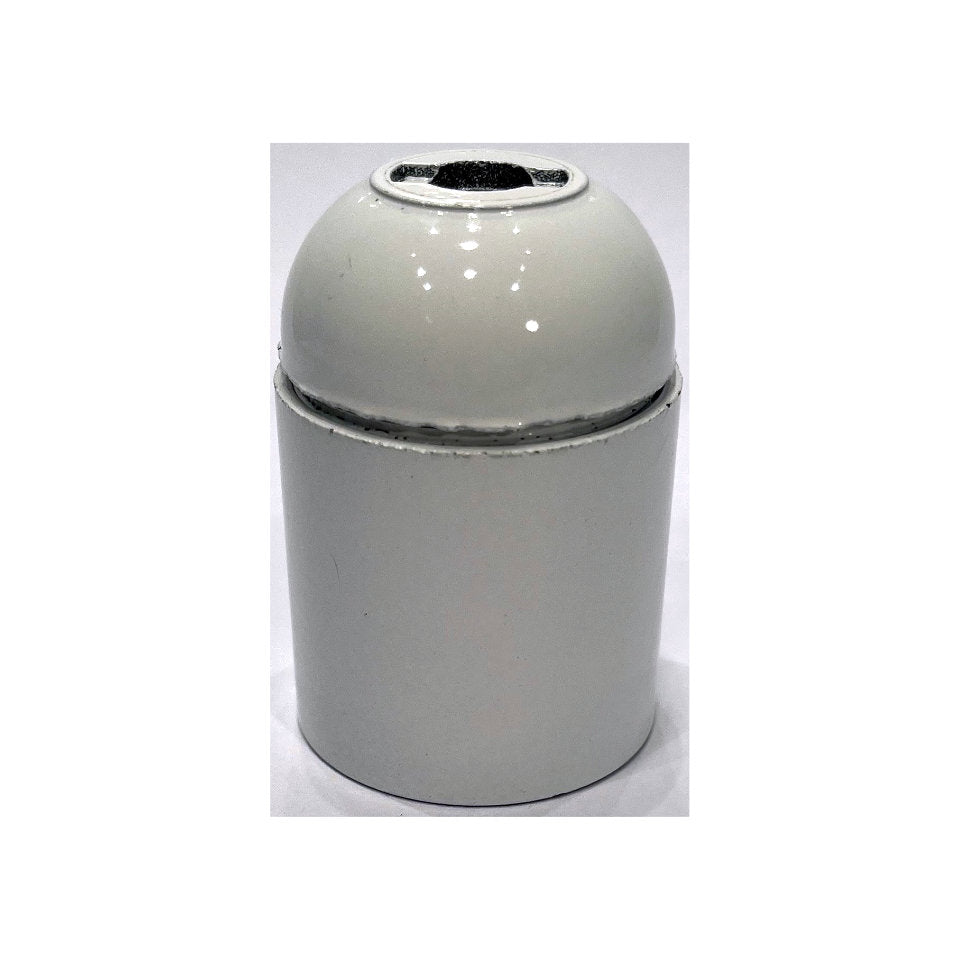 Fatning E27 Hvid Glat M10