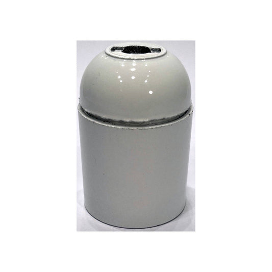 Fatning E27 Hvid Glat M10