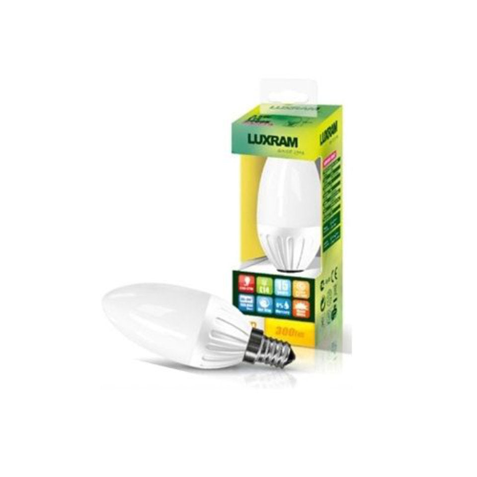 Luxram LED Kertepære 3,5W(27W) 830 280lm Mat E14