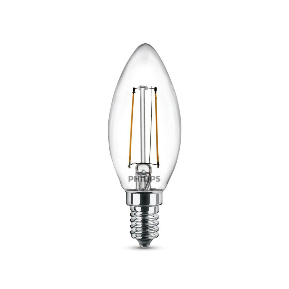 Philips LED Kertepære 2W(25W) 827 250lm Klar E14