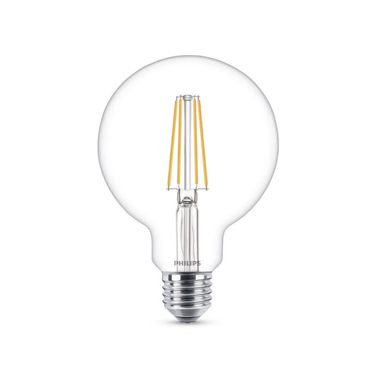 Philips LED Globepære 6W(60W) 827 806lm Klar Ø93 E27