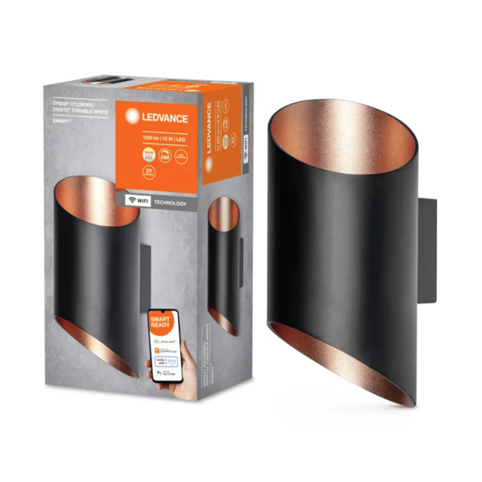 Ledvance Smart+ LED Væglampe 12W 830-865 TW WiFi Sort