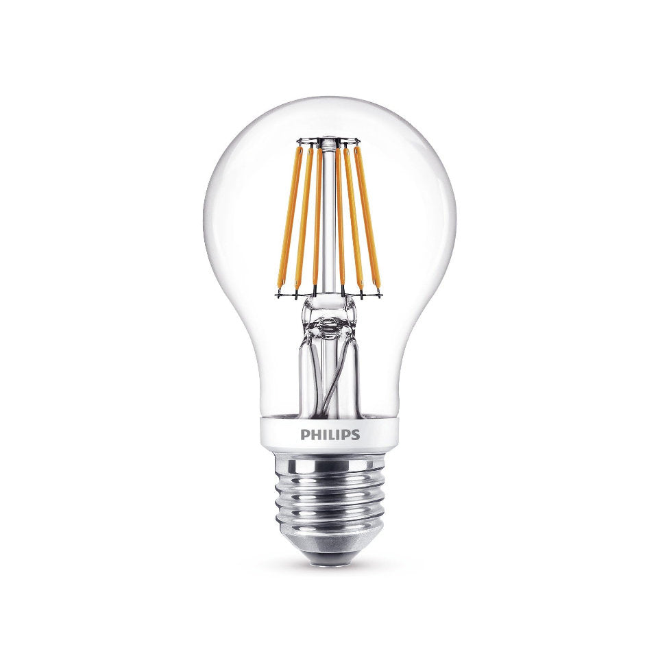 Philips LED Standardpære 7,5W(60W) 827 806lm Dim Klar E27
