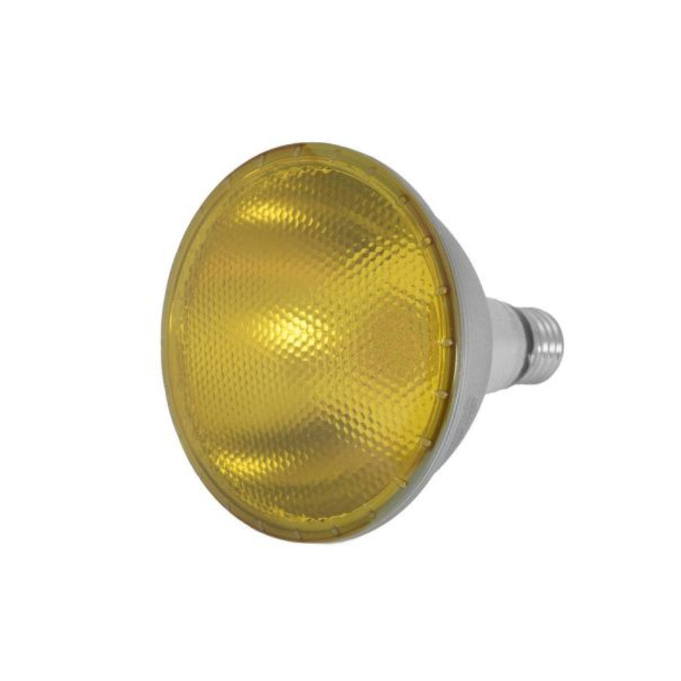 Omnilux LED PAR38 15W Gul Sølv E27