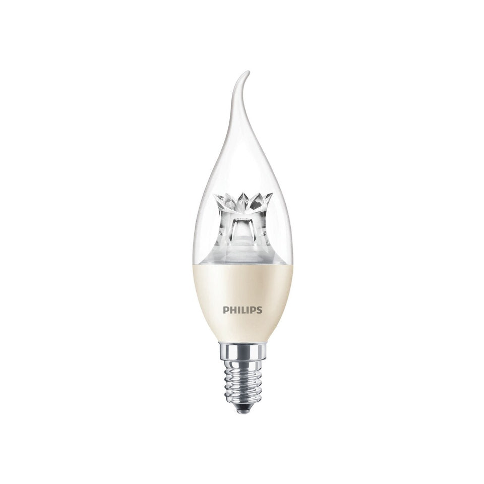 Philips LED Kertepære 6W(40W) 822-827 470lm Dim Klar Vindstød E14
