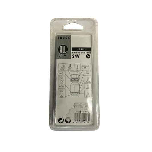 All Ride Autopære T4W 4W 24V BA9s 2-Pak