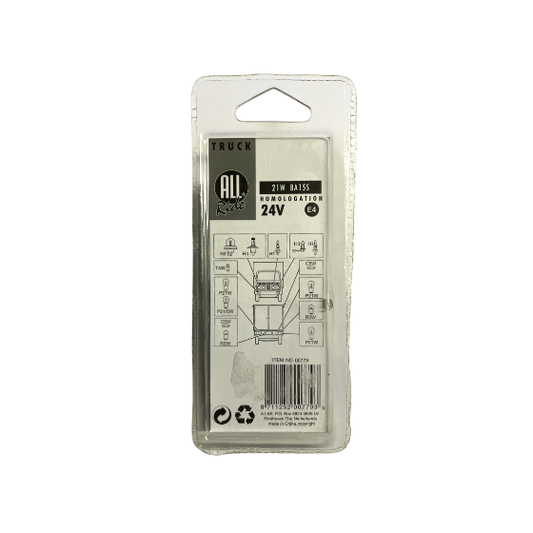 All Ride Autopære 21W 24V BA15s 2-Pak
