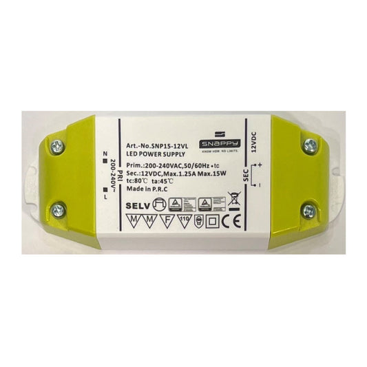 Snappy LED Driver 0-15W 12VDC