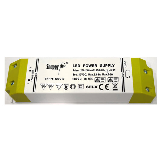 Snappy LED Driver 0-70W 12VDC