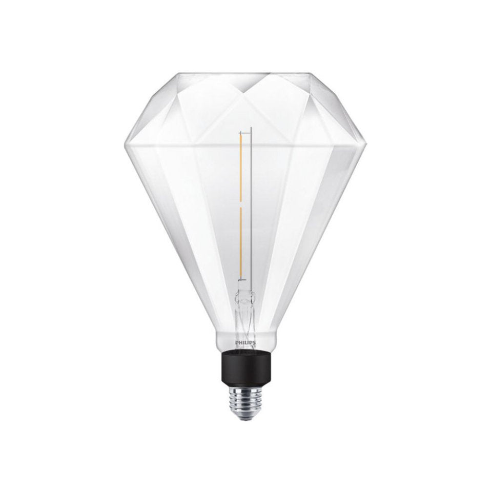 Philips LED Globepære Diamant 4W(35W) 830 400lm Dim Klar E27